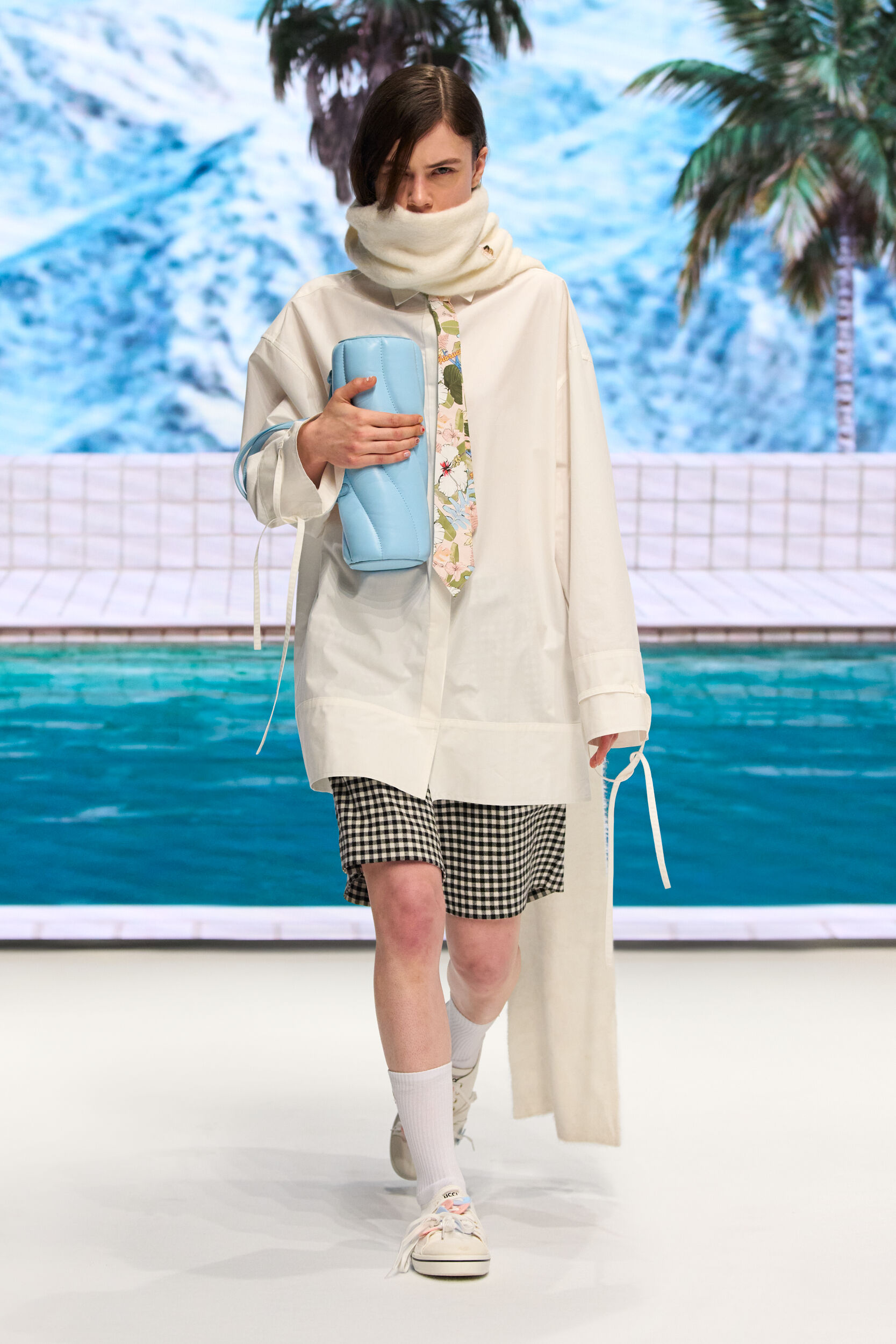 Drawstring Shirt White